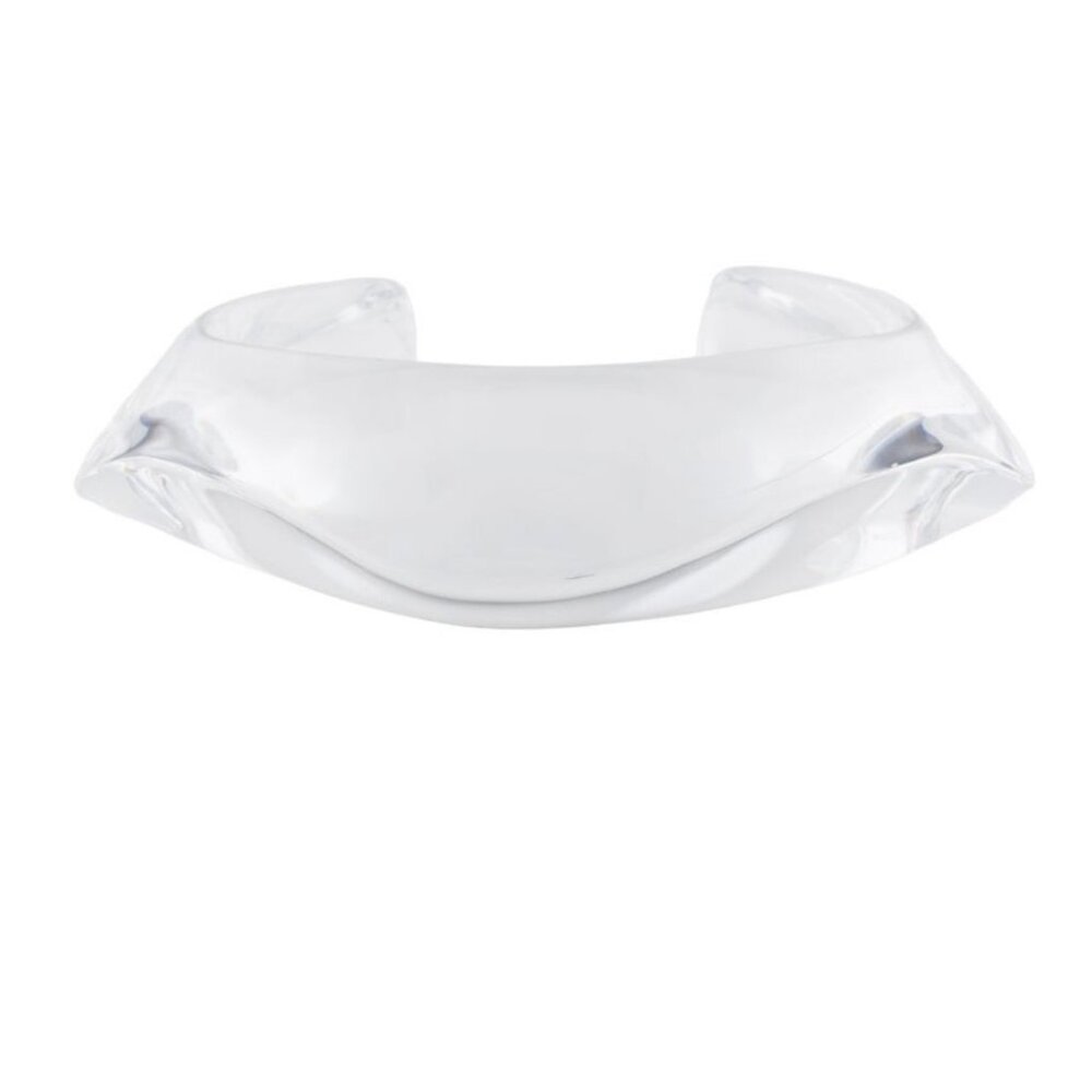 BACCARAT FRENCH CRYSTAL GALET CUFF BRACELET